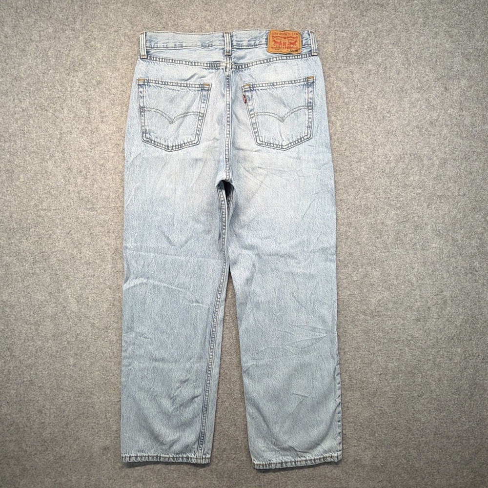 Levis Jeans Mens 33x30 (Fits 33x28) Blue 565 Loose Straight Baggy